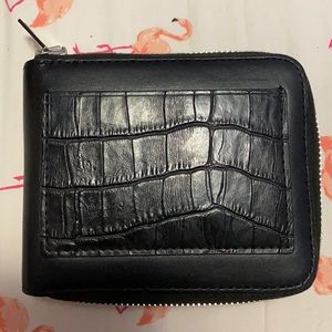 Alexander Wang croc embossed wallet